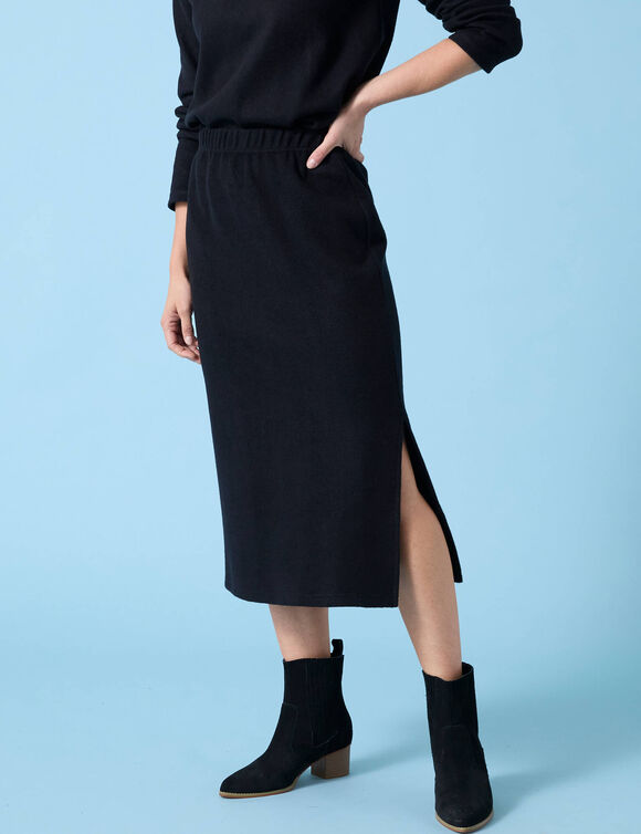 Jupe Spécial Petites, maille grattée (noir) Jupe Spécial Petites, maille grattée (noir)